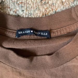 brown brandy Melville shirt